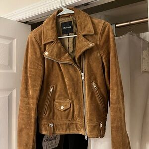 Madewell suede moto jacket